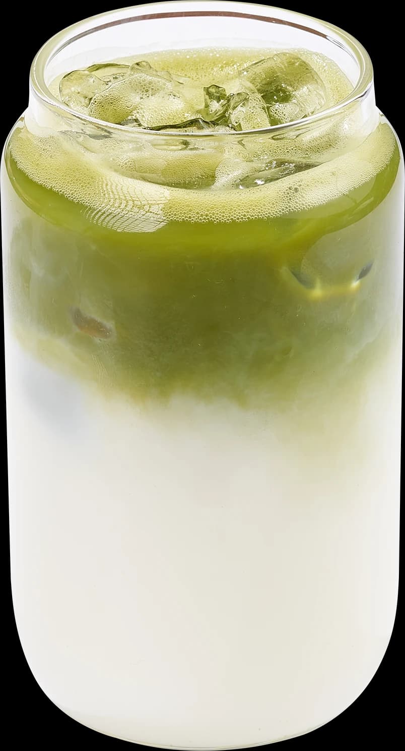 Iced matcha latte