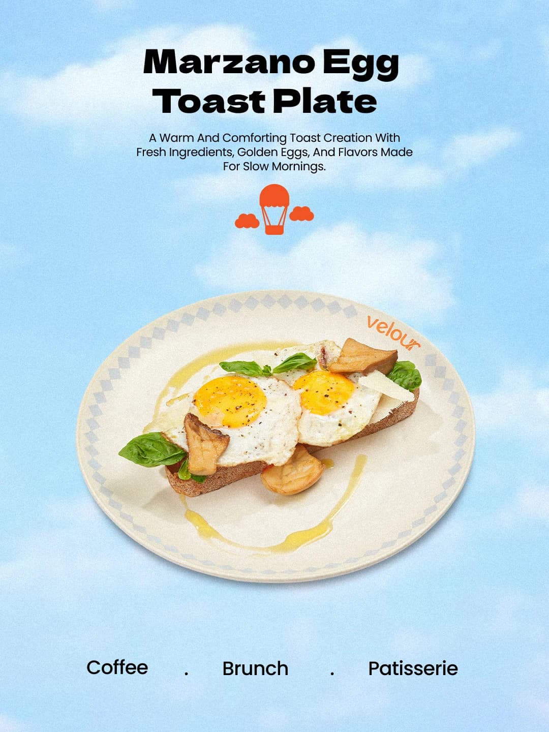 marzano egg toast plate